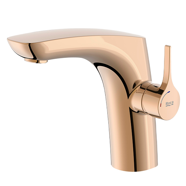 MITIGEUR POUR LAVABO MONOTROU, CORPS LISSE, LIVRÉ AVEC VIDAGE CLIC-CLAC ET FLEXIBLES D&rsquo;ALIMENTATION. OUVERTURE SUR L&rsquo;EAU FROIDE