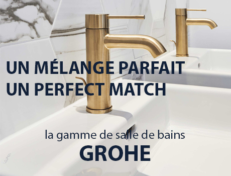 Un mélange parfait, un perfect match : la gamme de salle de bains GROHE