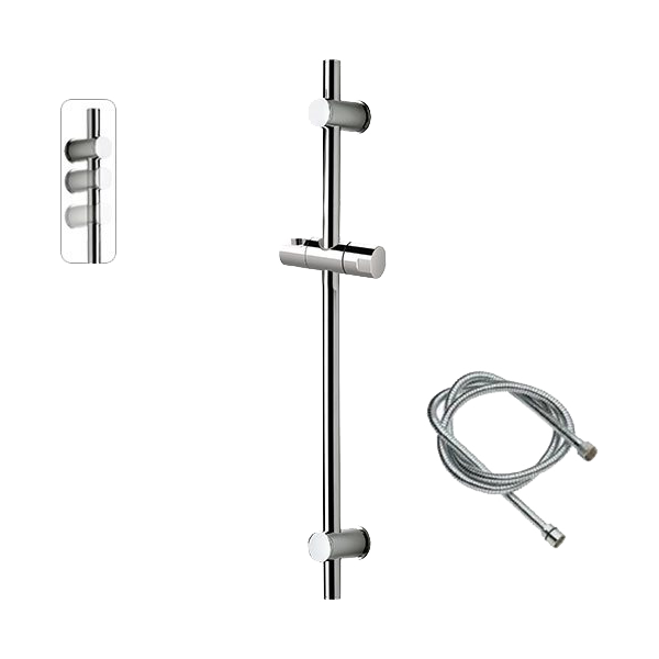 Barre de réglage laiton chromé avec flexible 317G333