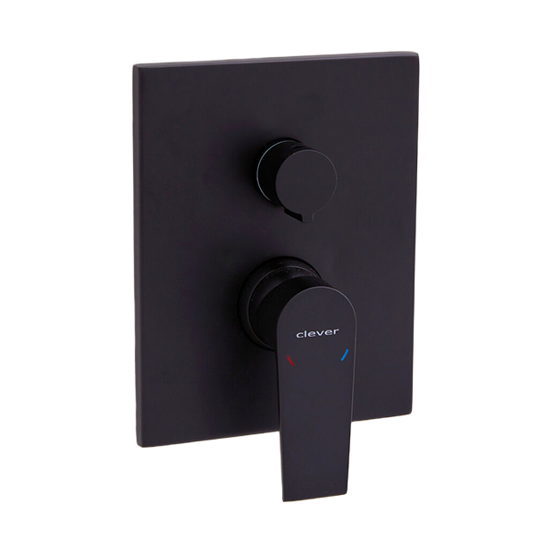 MITIGEUR DOUCHE ENCASTRÉ 2 VOIES AGORA XTREME NOIR MAT ECONATURE (NÉCESSITE ICLEVER 98711)