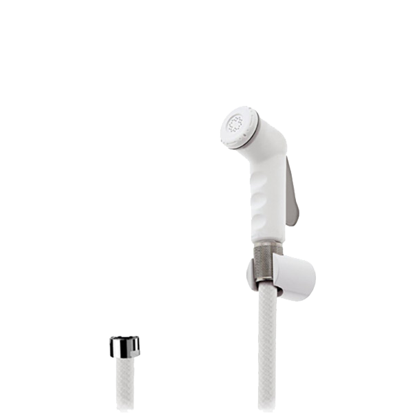 Douchette à main en Blanc avec flexible et support