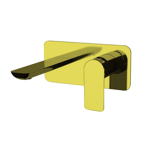 Mitigeur lavabo à encastrer doré