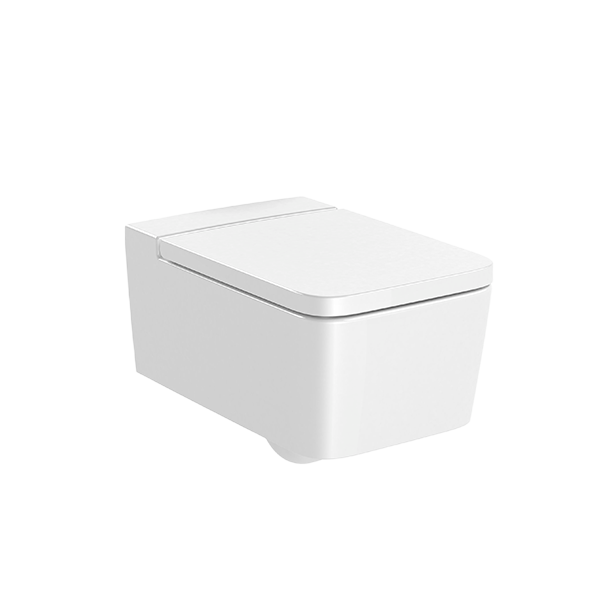 CUVETTE DE WC SUSPENDUE SQUARE SANS BRIDE RIMLESS