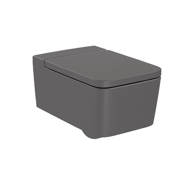 CUVETTE DE WC SUSPENDUE SQUARE SANS BRIDE RIMLESS