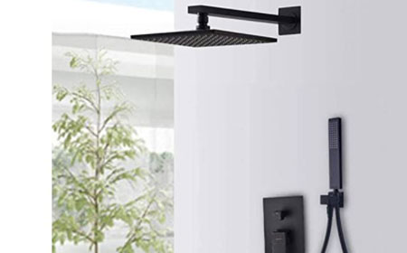 Bras et Support Douche Noir