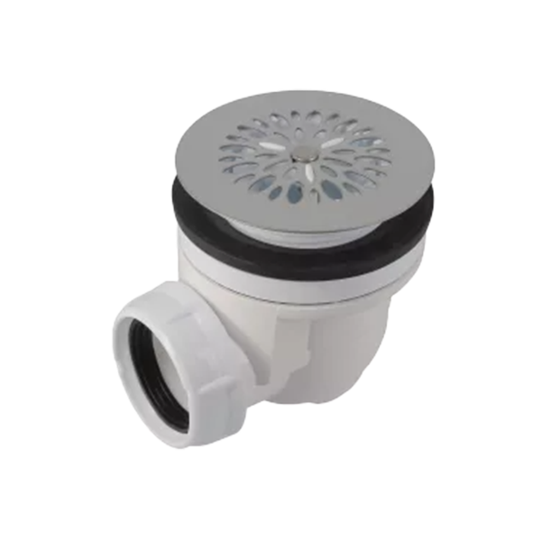 BONDE RECEVEUR DE DOUCHE, Ø 60 MM, SORTIE HORIZONTALE Ø 40 MM À GRILLE