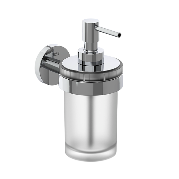 DISTRIBUTEUR DE SAVON MURAL EN VERRE