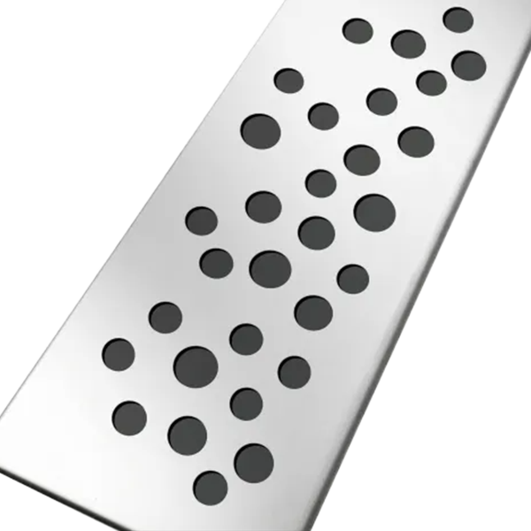 GRILLE DE CANIVEAUX DE DOUCHE 50 MM INOX DESIGN BULLES