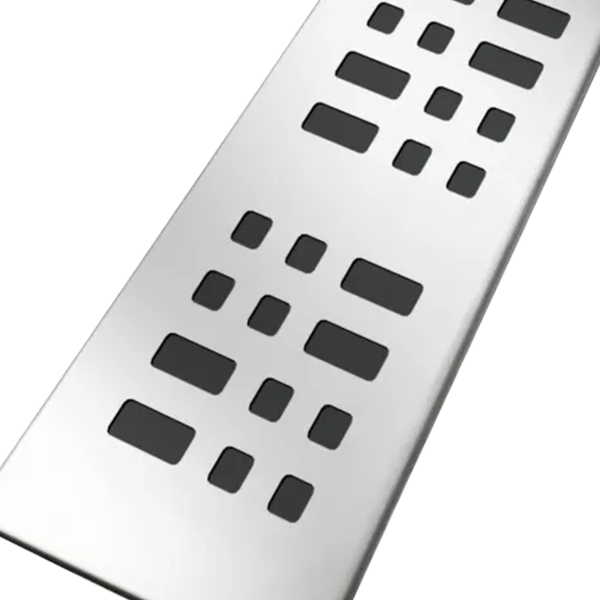 GRILLE DE CANIVEAUX DE DOUCHE 50 MM INOX DESIGN CARRÉS