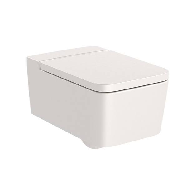 CUVETTE DE WC SUSPENDUE SQUARE SANS BRIDE RIMLESS