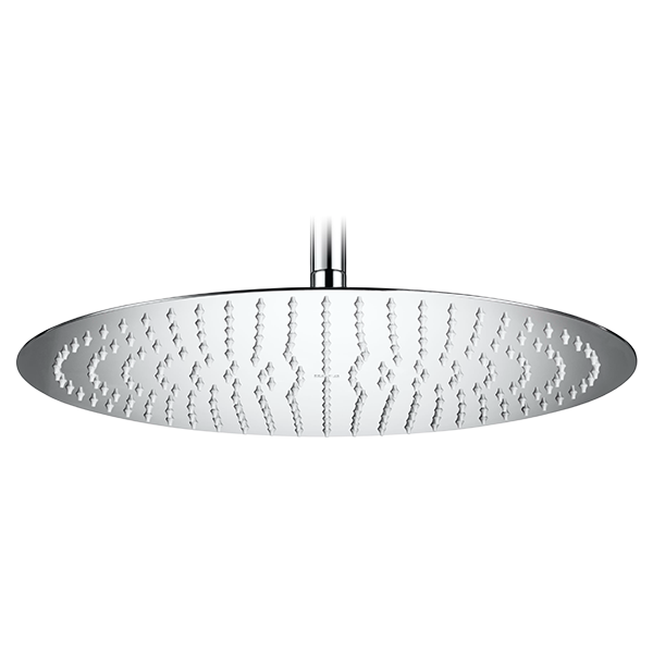 POMME DE DOUCHE RONDE ORIENTABLE, EN ACIER INOXYDABLE. BRAS DE SUPPORT VENDU SÉPARÉMENT