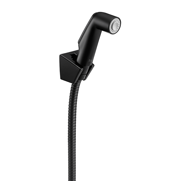 DOUCHETTE POUR BIDET 1 JET, COMPOSÉ D&rsquo;UN SUPPORT DOUCHETTE ET D&rsquo;UN FLEXIBLE MÉTALLIQUE DE 1.2 M