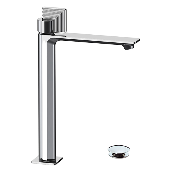 MITIGEUR DE LAVABO HAUT, COMPREND UN VIDAGE CLIC-CLAC AVEC TROP-PLEIN